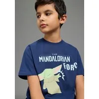 KIDSWORLD T-Shirt STAR WARS: MADALORIAN - Disney Shirt MANDALORIAN Shirt für Jungen, Kurzarm, bedruckte Optik, aus Baumwolle