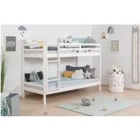 OTTO home Etagenbett René, Hochbett, Stockbett 2 Farben, Schubkasten optional (90x200cm), FSC® zertifiziertes Massivholz, mit Trittleiter + Rundum-Absturzschutz