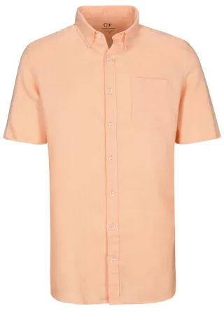 COMMANDER Finest Clothing - Hemd, 1/2 Arm peach - Gr. - M