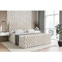 ALTDECOR Boxbett DAISY-Z (Multipocket-Matratze H4, H3 Matratze Bonellfederung, Topper, Kopfteil), Doppelbett mit Fußteil