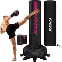 RDX Sports Boxsack RDX Freistehender Boxsack mit Handschuhen, 6ft Kickboxen, MMA Fitness