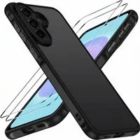 SmartUP Smartphone-Hülle + 2X Schutzglas für Samsung Galaxy A57 5G Panzerfolie Display Case 9H 6,7 Zoll, integrierter Kameraschutz