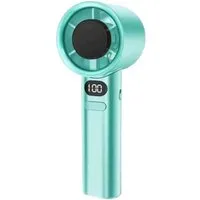 Bomiclss Handventilator Tragbar Turbo Hand Ventilatoren Mini Stark Ventilator Mit LCD Display, für Strand,Büro, Reise,Outdoor, Geschenk