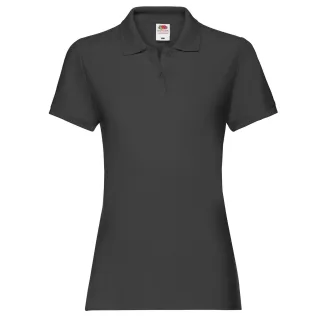 Fruit of the Loom - "Premium" Poloshirt für Damen (Schwarz)