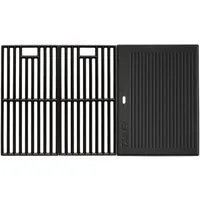 TAINO Grillplatte RED (Set, Spar-Set, 3-St), Hitzebeständig, Gusseisen
