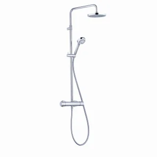 Kludi LOGO Thermostat Dual Shower System, Kopfbrause 200mm chrom, 6809205-00 6809205-00
