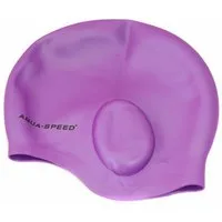 Aqua Speed Badekappe Elastische Schwimmkappe Schwimmen mit Ohrenschutz