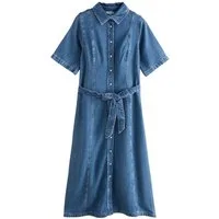 Next Maxikleid N.Premium Kurzarm-T-Shirt-Maxikleid, Kurzgröße (1-tlg)