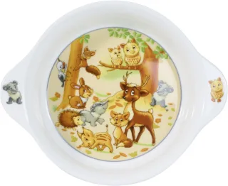Schale mit Griff WALDTIERE