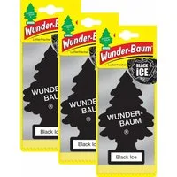 Wunder-Baum Raumduft Black Ice 3er Duftbäumchen Wunderbaum 3 Set Lufterfrischer