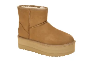 UGG 1134991 CHE Classic Mini Platform Damen Winterstiefel chestnut Echtleder ...