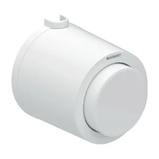 Geberit Fernbetätigung 116046111 pneumatisch, für 1-Mengen-Spülung, AP-Drücker, Kunststoff, weiß-alpin