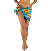King Kameha Sarong Pineapple Hibiscus Funky Hawaii-Sarong Pareo Cover-Up Strand Bikini, Pareo Cover-Up