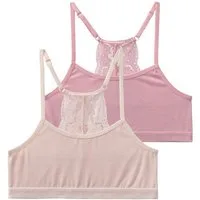 Buffalo Bustier (Packung, 2-tlg) Ringerücken aus schöner Spitze