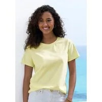 Beachtime by Lascana T-Shirt mit modischem Schlitz am Saum aus luftiger Baumwoll-Qualität