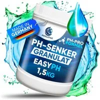 Poollöwe Poolpflege pH-Minus Granulat – pH Senker für Pool & Whirlpool, 25 % effizienter, blitzschnelle Wirkung, 100 % klumpenfrei