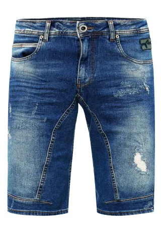 Slim Fit Jeans Shorts "YAMETO" Blue Used