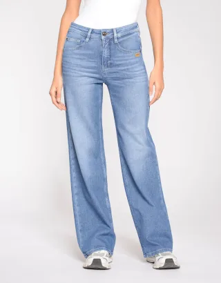 GANG Damen Essentials 94AMELIE WIDE - wide fit Jeans sharp mid blue
