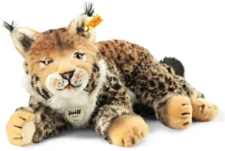 Steiff 102592 Luchs Mizzy 35 braun/beige liegend