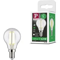 Paulmann LED-Leuchtmittel Eco-Line Filament 230V LED Tropfen E14 1er-Set 525lm 2,5W 4000K Klar, E14, 1 St., Neutralweiß