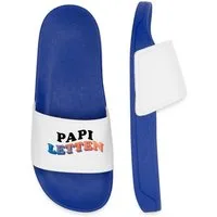 Spreadshirt Papi-Letten Lustige Badeschuhe Für Papa Badelatschen Herren Badeschuh