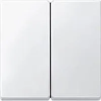 Wippe für Serienschalter, zweiteilige Ausführung, mit Kontrollfenster, matt, Thermoplast weiß (matt), Retail