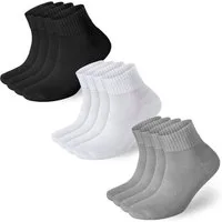 NAHLE Funktionssocken Arbeitssocken für Damen und Herren Wandersocken Multifunktionssocken (12-Paar, 12 Paar) mit extra starker Polsterung, atmungsaktiv - kein Schwitzen