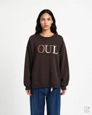Smith&Soul - Oversize Sweatshirt Soul 3D - Gr. - S