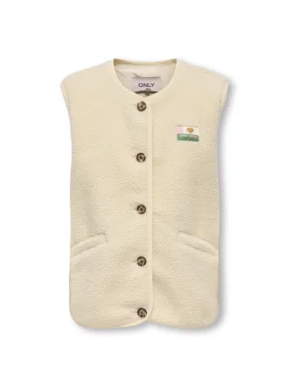 KIDS ONLY - KOGBABY TEDDY VEST CS PNT Antique White - Gr. - 146