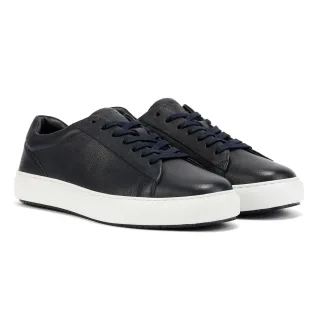Ben Sherman Ace Cupsole Leder Herren Sneaker In Blau