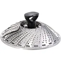 GEFU Dampfgartopf VITALA, Edelstahl (1-tlg), faltbare Dünstschale, Ø 27 cm, Edelstahl, Induktion