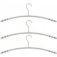 axentia Kleiderbügel Kleiderbügel, Edelstahl, 3er-Set 132486, (1-tlg)