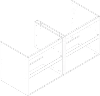Hansgrohe Xilesa Korpus 1375x470 2AZ , 98043000 98043000