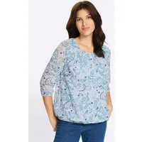 Sieh an! Klassische Bluse Schlupfbluse 3/4-Arm