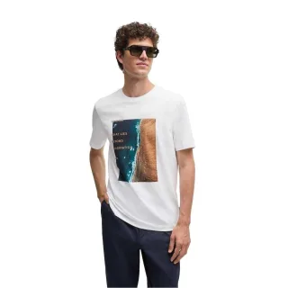 Boss - "What Lies Beyond Imagination" T-Shirt für Herren (Weiß)