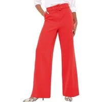 LIPSY Anzughose Lipsy Hose mit weitem Bein und Gürtel, Regular (1-tlg)
