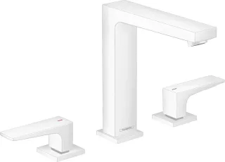Hansgrohe 3-Loch Waschtischarmatur 160 Metropol mattweiss, 32515700 32515700
