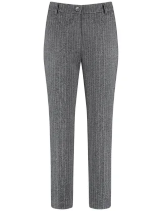 GERRY WEBER Edition - Nadelstreifenhose KIR:STY grau - Gr. - 44