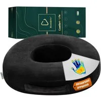 LuxusKollektion Stuhlkissen Donut Sitzkissen Memory-Schaum Steißbein Ischias Hämorrhoiden