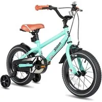 JOYSTAR Kinderfahrrad Totem 12/14/16/18/20 Zoll Kinderfahrrad für 2-11 jährige Jungen, mit Stützräder, Kotflügel, Front and rear dual brakes, Reflektorplatte