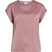 Vila Kurzarmbluse VIELLETTE S/S SATIN TOP - NOOS