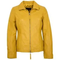 Jilani Lederjacke Kaja Jilani Collection - Damen Lederjacke Lammnappa gelb