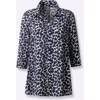 Sieh an! Klassische Bluse Longbluse 3/4-Arm