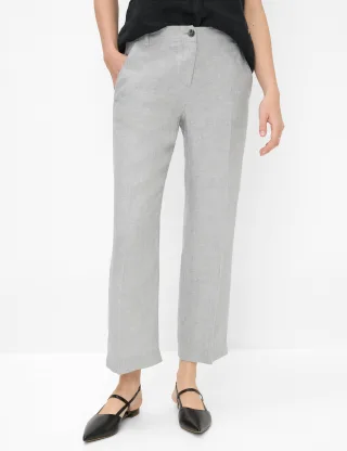 Brax Damen Culotte Style MAINE S GREY MELANGE, hellgrau, Gr. 42