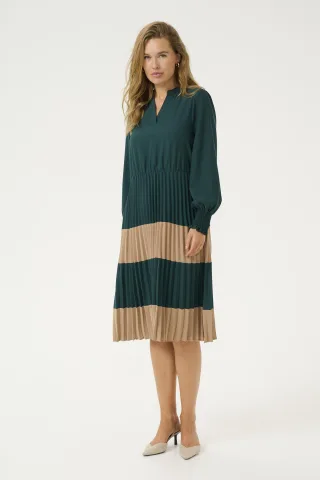 Kleid Feminine Botanical Garden/Dune green