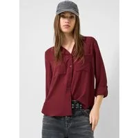 QS Langarmbluse Bluse Bluse mit Turn-up