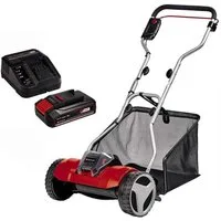 Einhell Akkurasenmäher Spindel Rasenmäher GE-HM 18/38 Li 18 V mit Akku 2.5 Ah + Ladegerät PXC