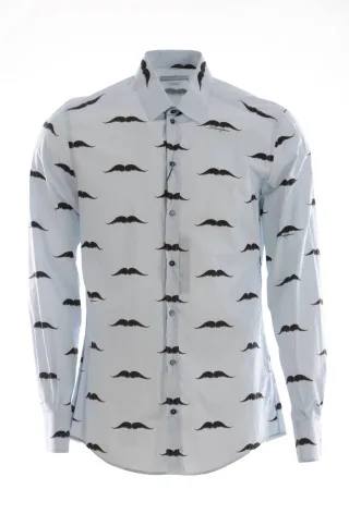Dolce & Gabbana Herren Schnurrbart Hemd
