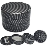 Coumo Grinder Grinder Crusher, Aluminium, Carbon Design, ⌀ 4,8 cm