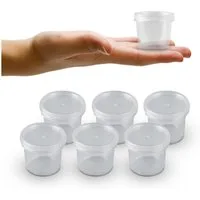 Bestlivings Vorratsdose Dose mit Deckel, Kunststoff, (6-tlg), Aufbewahrungsdosen 35ml - Mini Frischhalte mit Deckel Ø4,5cm x 4cm